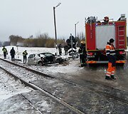 Kai&scaron;iadorių rajone traukinys kliudė &bdquo;Toyotą&ldquo;