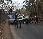 Kaune susidūrė automobilis &bdquo;&Scaron;koda&ldquo; ir autobusas &bdquo;Bova&ldquo;