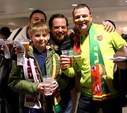 Lietuvos futbolo rinktinės fanai &bdquo;Wembley&ldquo; stadione