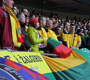 Lietuvos futbolo rinktinės fanai &bdquo;Wembley&ldquo; stadione