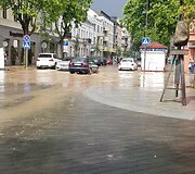 Po galingos liūties paskendo Kauno gatvės