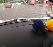 Po galingos liūties paskendo Kauno gatvės