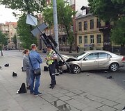 Avarija Pamėnkalnio gatvėje