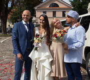 Donato Jur&scaron;ėno-Donciavo ir Vaidos Vir&scaron;utytės vestuvių akimirka