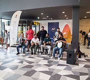 Muzikos grupės &bdquo;Bani Folk Band&ldquo; koncerto akimirkos