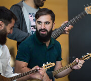 Muzikos grupės &bdquo;Bani Folk Band&ldquo; koncerto akimirkos