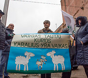 Piketas Kaune dėl atimtų vaikų 