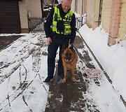 Policijos pareigūnų namo parvežtas pasiklydęs &scaron;uo