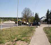 Įvažiavimo į Lapes sankryžoje - &bdquo;VW Golf&ldquo; ir &bdquo;Mercedes&ldquo; avarija