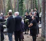 Istoriko, ra&scaron;ytojo Rimanto Marčėno laidotuvės
