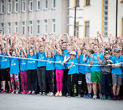 UNICEF vaikų bėgimo Kaune akimirka