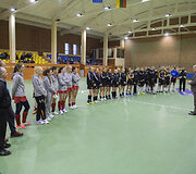 2016 metų Lietuvos riedulio uždarų patalpų čempionato akimirkos ir 2015 metų geriausiųjų žolės riedulininkų apdovanojimai