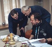 Daugiaserijinio TV filmo &bdquo;Turtuolis varg&scaron;as&ldquo; akimirka