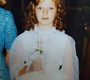 Anžela Adamovič vaikystėje
