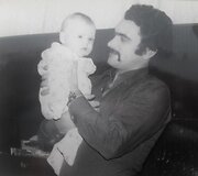 Tadas Rimgaila su tėčiu