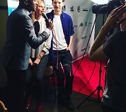 Vedėjas Aaron Watkin, modelis Solveiga Mykolaitytė ir Romas Zabarauskas