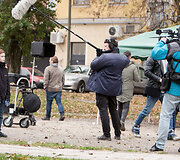 Socialinės reklamos prie&scaron; patyčias filmavimas