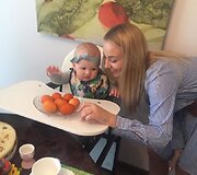 Eglė Straleckaitė su dukra Vakare