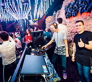 Vakarėlio sostinės &bdquo;Mojo Lounge&ldquo; klube akimirka