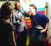 Romo Zabarausko filmo premjeros akimirka