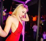 Vakarėlio klube &bdquo;Mojo Lounge&ldquo; akimirka