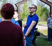 Akimirka i&scaron; naujo Tado Vidmanto filmo filmavimo aik&scaron;telės