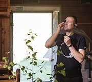 Akimirka i&scaron; naujo Tado Vidmanto filmo filmavimo aik&scaron;telės