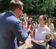 &bdquo;Ančiukų lenktynių&ldquo; akimirka