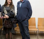 Dovilės Bilk&scaron;tienės parodos atidarymo akimirka