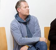 Dovilės Bilk&scaron;tienės parodos atidarymo akimirka