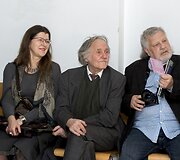 Dovilės Bilk&scaron;tienės parodos atidarymo akimirka