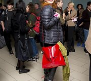 Dovilės Bilk&scaron;tienės parodos atidarymo akimirka