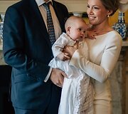 Laura ir Tomas George'as Hanningai Scarboroughai su dukra Margot Rose