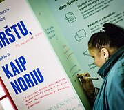 Performansas &bdquo;Mir&scaron;tu, kaip noriu gyventi&ldquo;