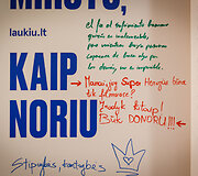 Akcija &bdquo;Mir&scaron;tu, kaip noriu gyventi&ldquo;