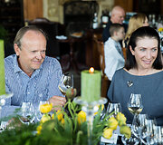 Degustacinės vakarienės Trakuose akimirka