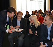 Knygos &bdquo;Varėnos kra&scaron;to dienora&scaron;čiai&ldquo; pristatymas Vilniaus knygų mugėje