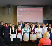 Knygos &bdquo;Varėnos kra&scaron;to dienora&scaron;čiai&ldquo; pristatymas Vilniaus knygų mugėje