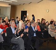 Knygos &bdquo;Varėnos kra&scaron;to dienora&scaron;čiai&ldquo; pristatymas Vilniaus knygų mugėje