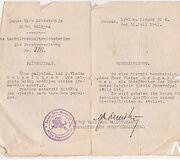 Žemės ūkio Ministerijos Mi&scaron;kų valdybos ra&scaron;tas, 1941 m.