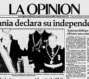 JAV laikra&scaron;čio &bdquo;La Opinion&ldquo; vir&scaron;elis
