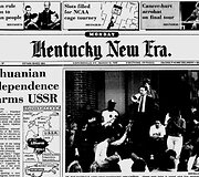 JAV laikra&scaron;čio &bdquo;Kentucky New Era&ldquo; vir&scaron;elis