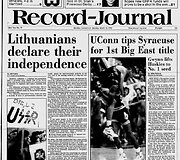 JAV laikra&scaron;čio &bdquo;Record Journal&ldquo; vir&scaron;elis