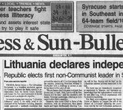 JAV laikra&scaron;čio &bdquo;Press and Sun Bulletin&ldquo; vir&scaron;elis