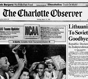 JAV laikra&scaron;čio &bdquo;The Charlotte Observer&ldquo; vir&scaron;elis
