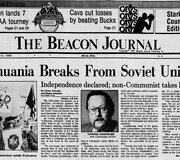 JAV laikra&scaron;čio &bdquo;The Beacon Journal&ldquo; vir&scaron;elis