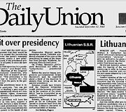 JAV laikra&scaron;čio &bdquo;The Daily Union&ldquo; vir&scaron;elis