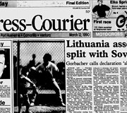 JAV laikra&scaron;čio &bdquo;The Press Courier&ldquo; vir&scaron;elis
