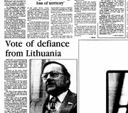 Australijos laikra&scaron;čio &bdquo;The Canberra Times&ldquo; puslapis