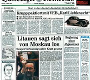 Vokietijos laikra&scaron;čio &bdquo;Hamburger Abendblatt&ldquo; vir&scaron;elis